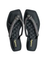 Chinelo Lunielly Laço G Preto 
