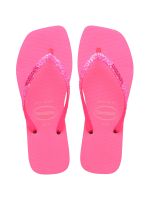 Havaianas Square Glitter Neon Rosa 