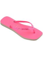 Havaianas Square Glitter Neon Rosa 