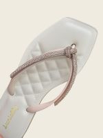 Chinelo Lunielly Laço P Bege 