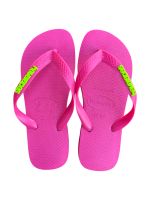 Havaianas Top Rosa Flux + Escrita Verde Neon