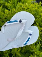 Havaianas Top Branca + Escrita Azul + Cruzeiro