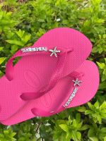Havaianas Top Rosa Flux + Escrita Prata + Estrela do Mar