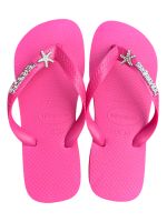 Havaianas Top Rosa Flux + Escrita Prata + Estrela do Mar