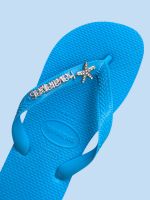 Havaianas Top Turquesa + Escrita Prata + Estrela do Mar
