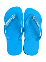 Havaianas Top Turquesa + Escrita Prata + Estrela do Mar