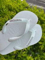 Havaianas Top Branca + Escrita Prata 