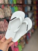 Havaianas Top Branca + Escrita Preta 