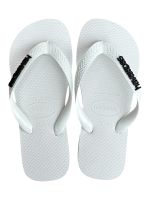 Havaianas Top Branca + Escrita Preta 