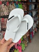 Havaianas Top Branca + Escrita Preta 