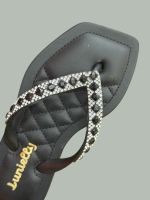 Chinelo Infantil Lunielly Strass Preto 