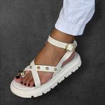 Sandalia Moleca 5504.113 Branco Off 