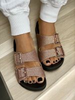 Papete Moleca Birken 5436.401 Ouro Rosado Glitter 