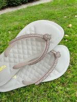 Chinelo Lunielly Laço P Redondo Bege