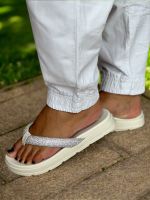 Chinelo Moleca Brilho 5490.121 Cristal Branco Off