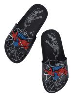 Chinelo Slide Homem Aranha Preto