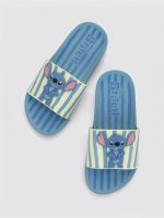 Chinelo Grendene Stitch Azul/Bege