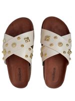 Sandalia Papete Moleca 5500.112 Branco