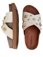 Sandalia Papete Moleca 5500.112 Branco