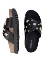 Sandalia Papete Moleca 5500.112 Preto