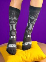 Meia Darth Vader Preto