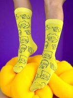 Meia Simpsons Amarela