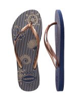 Havaianas Slim Nautical Marinho/Rose Gold