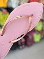 Chinelo Brizza Arezzo Bico Folha Rosa