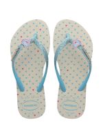 Havaianas Kids Slim Glitter Bege Palha