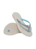 Havaianas Kids Slim Glitter Bege Palha