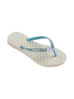 Havaianas Kids Slim Glitter Bege Palha
