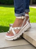 Sandalia Papete Moleca 5504.213 Branco Off
