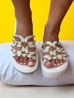 Sandalia Papete Moleca 5489.121 Branco Off