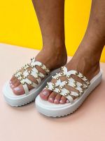 Sandalia Papete Moleca 5489.121 Branco Off
