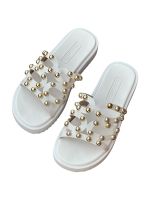 Sandalia Papete Moleca 5489.121 Branco Off