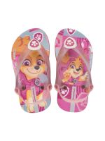 Chinelo Ipanema Bebê Patrulha Canina Rosa/Rosa Glitter