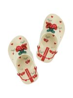 Chinelo Ipanema Bebê Belle Bege Cereja