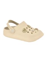 Babuche Molekinha 2591.103 Creme com pingentes