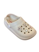 Babuche Molekinha 2591.103 Creme com pingentes
