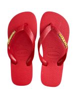 Havaianas Top Vermelho + Escrita Dourada