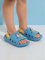 Chinelo Baby Bluey Wavy Azul/Amarelo