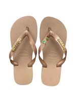 Havaianas Top Rose Gold + Escrita Dourada + Coco + Coqueiro