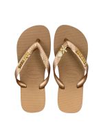 Havaianas Top Rose Gold + Escrita Dourada + Concha + Estrela