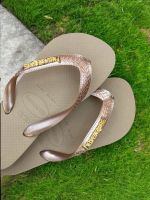 Havaianas Top Rose Gold + Escrita Dourada 