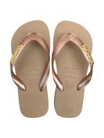 Havaianas Top Rose Gold + Escrita Dourada 