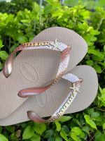Havaianas Top Rose Gold + Escrita Dourada + Estrela do Mar