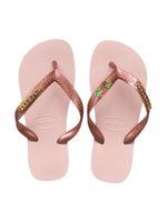 Havaianas Top Rosa Ballet + Escrita Dourada + Coco + Coqueiro