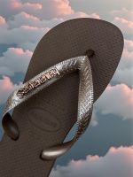 Havaianas Top Café + Escrita Rose 
