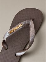 Havaianas Top Café + Escrita Dourada