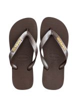 Havaianas Top Café + Escrita Dourada